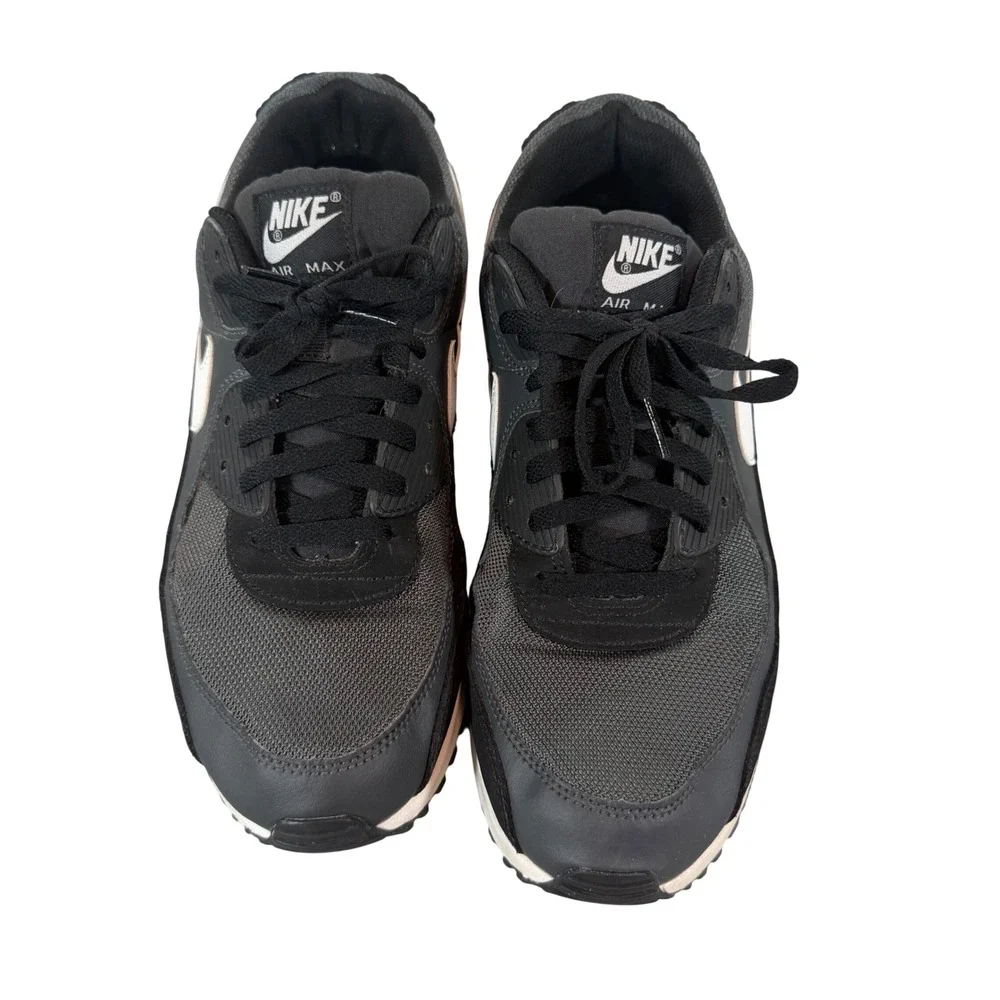 Nike Air Max 90 Black White Grey Sneakers Mens Size 11.5 CN8490-003